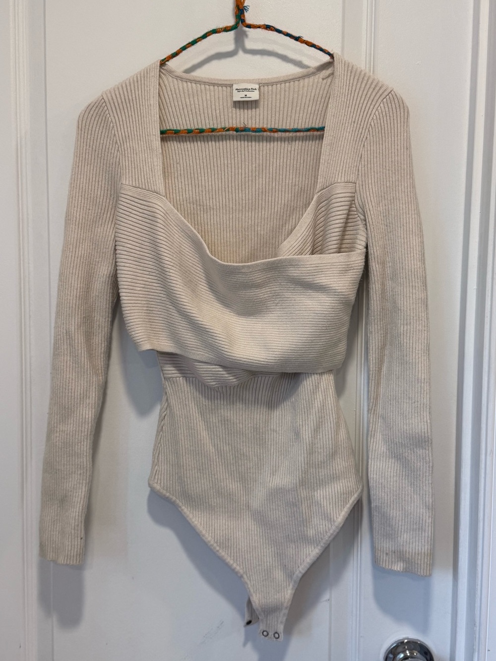 Abercrombie & Fitch LuxeLoft Wrap Sweater Bodysuit